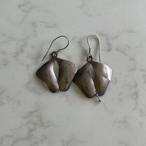 Vintage handmade 925 silver earrings